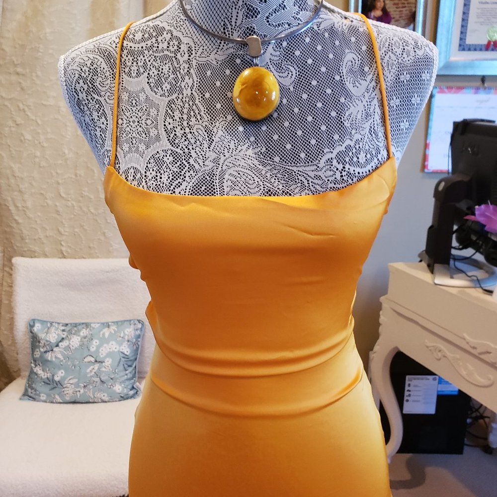 The Edit yellow gold formal dress s